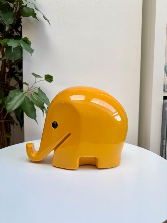 XXL Luigi Colani Drumbo Elefant Sparschwein – Vintage 1970er Pop