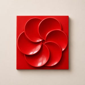 IKEA RABATT Wall Panel 1990s – Rare Space Age Pop Art – Mid