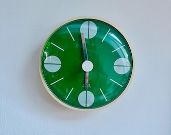 Krups エレクトロニック ブルー スペースエイジ ウォールクロック 1970