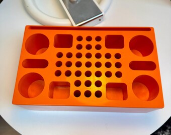 Originell Quandt XL Mod Plastic Organizer Vintage Desk Caddy Art