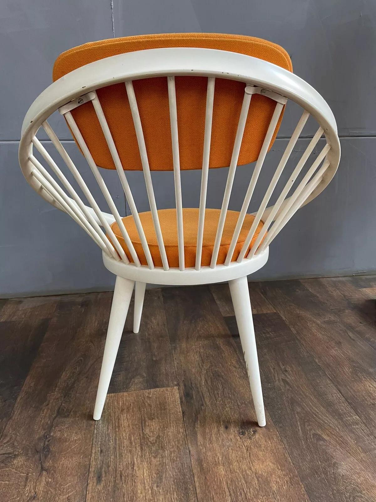 Original 1960s Yngve Ekström Circle Chair for Swedese Scandinavian