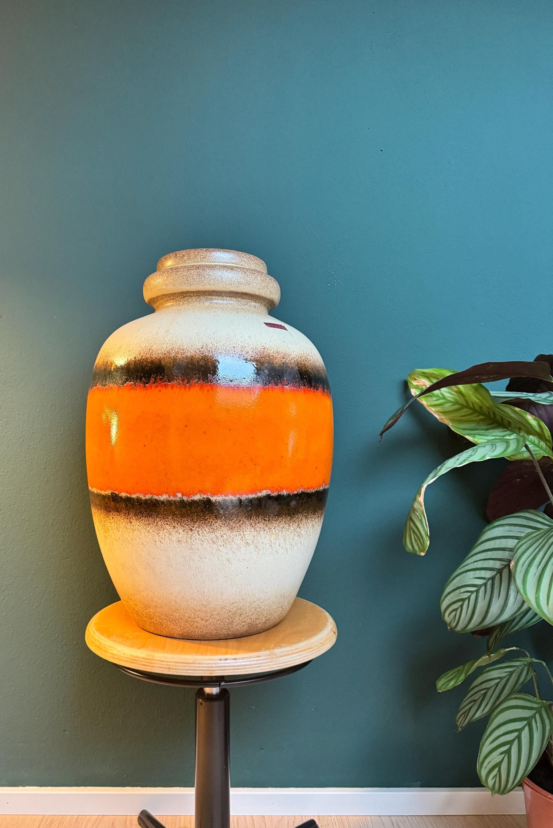 ドイツ BAY Keramikのジャグ花瓶】Fat lava 286