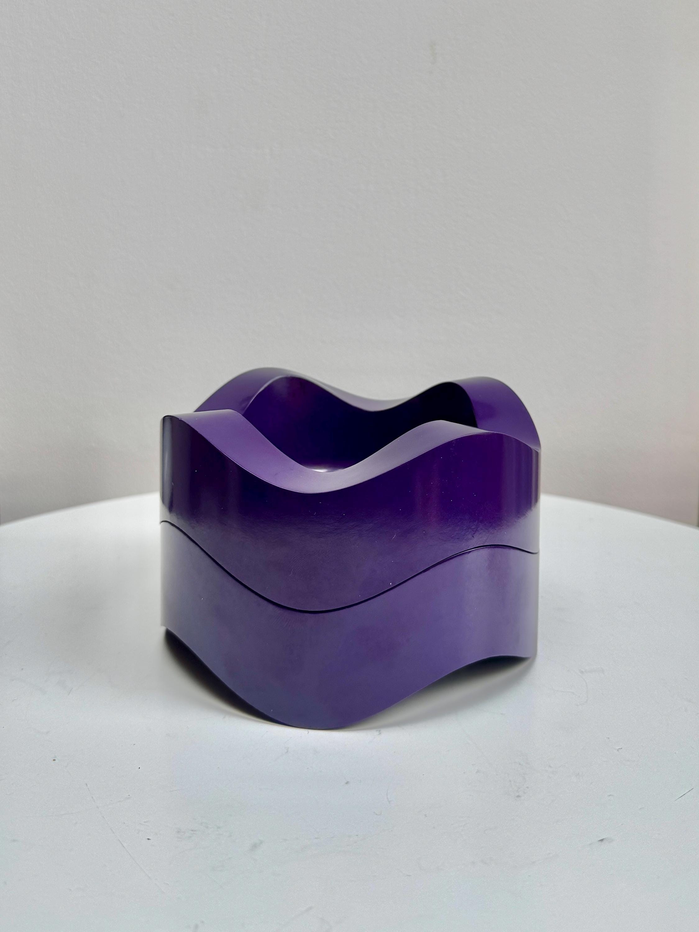 Walter Zeischegg HELIT Sinus VIOLET PURPLE Ashtray 84005
