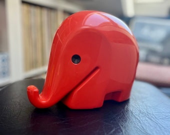 XXL Luigi Colani Drumbo Elephant Money Box Red