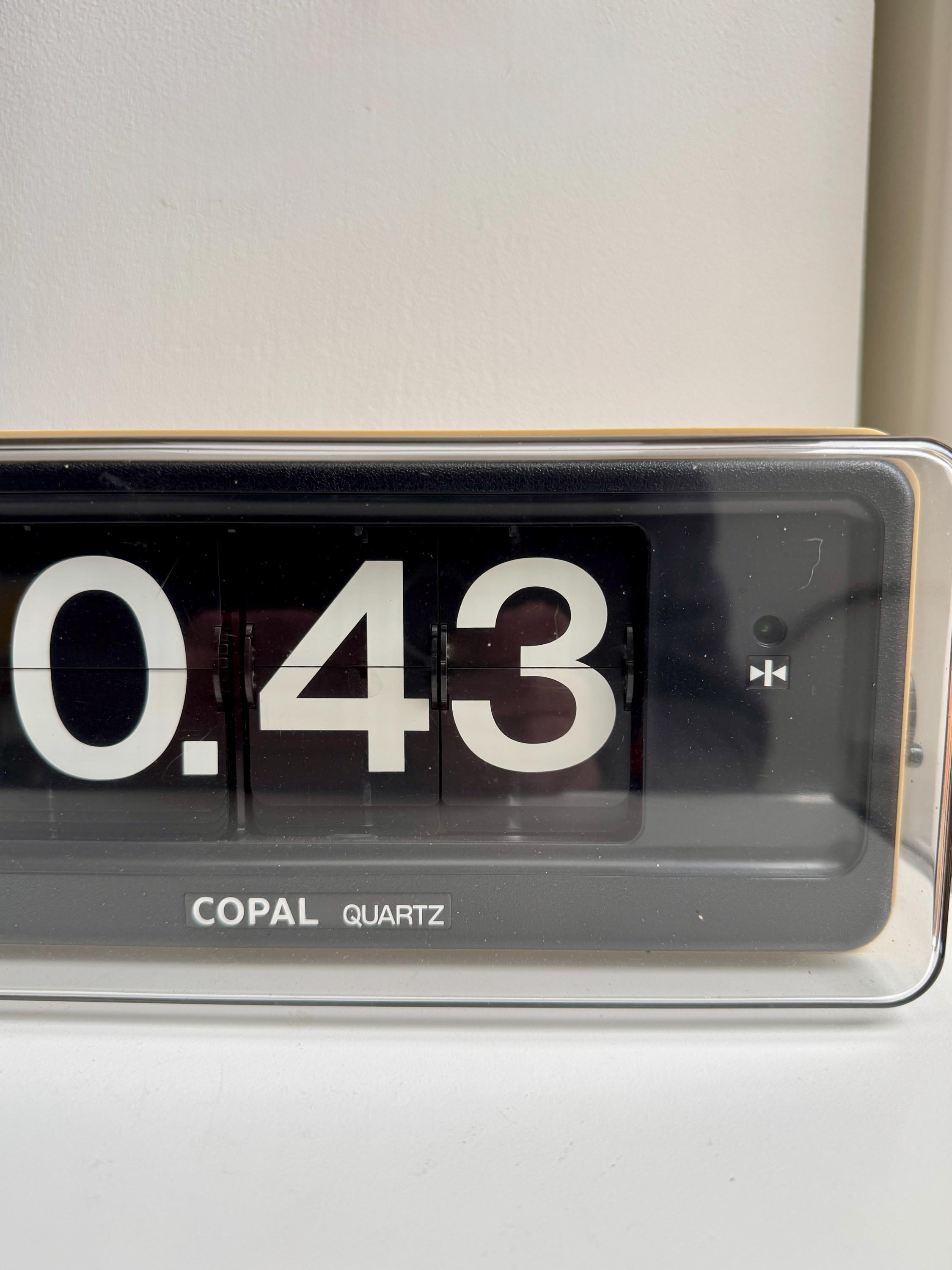 COPAL Quartz QG-870 Flip Clock | Vintage 1970s Mid-century Modern