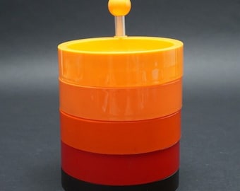 EMSA Etagere 70s Snack Bar Retro Vintage Pop Art Panton Era Colorful Utensilo Tableware