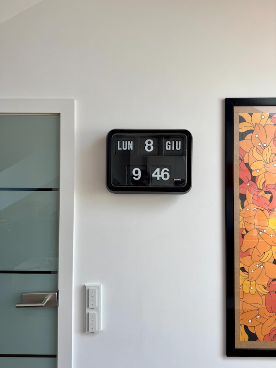 TWEMCO BQ-17 Wall Flip Clock With Calendar – Quartz Movement