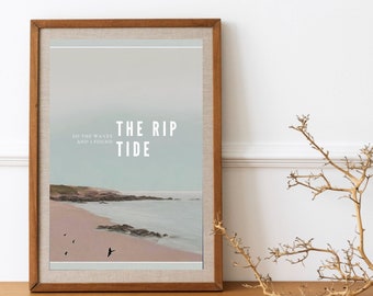 Beirut Lyrics Print, Rip Tide, Sea Print, Lyrics poster