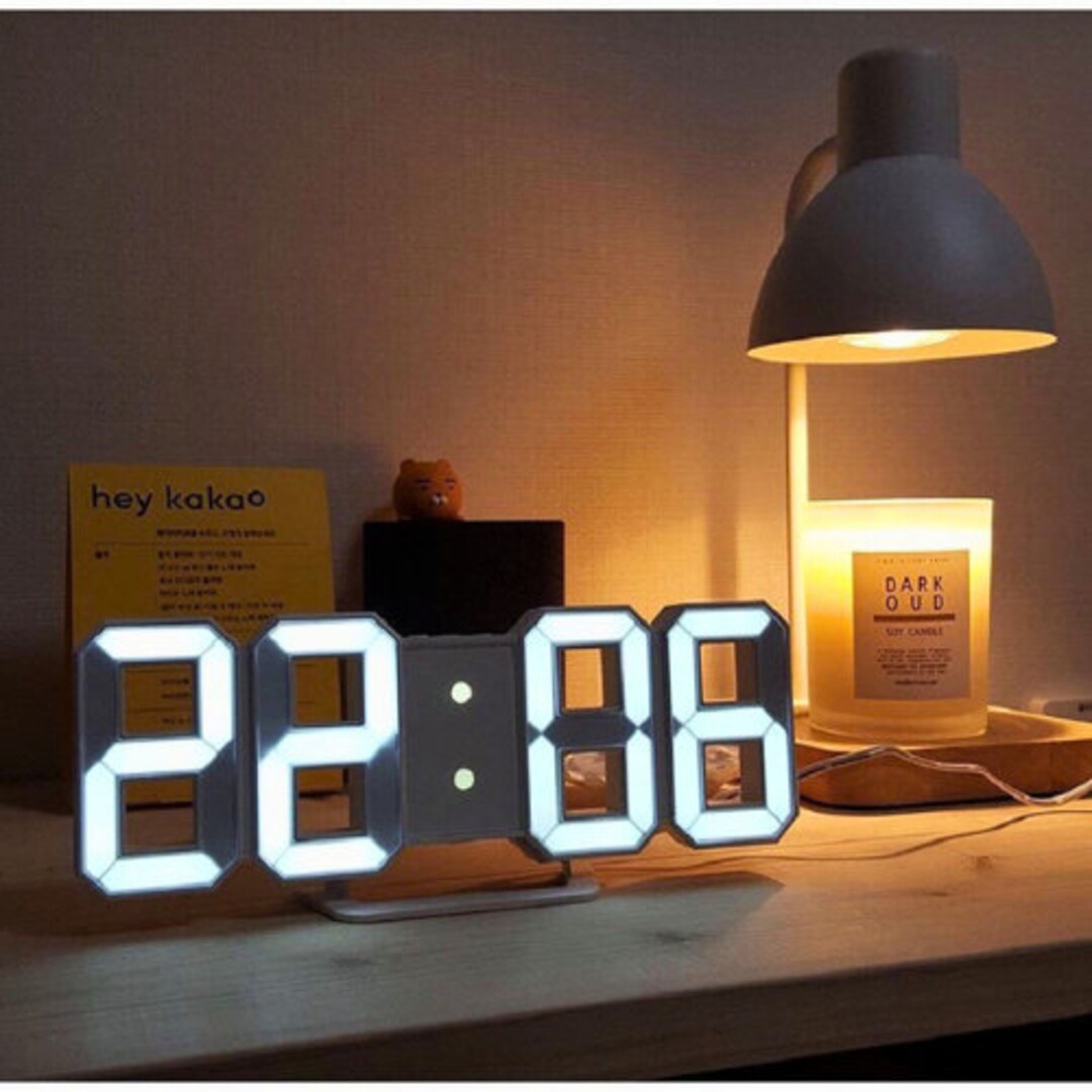 Handmade Modern LED Digital Desk Clock: Elegant and Practical Home ...