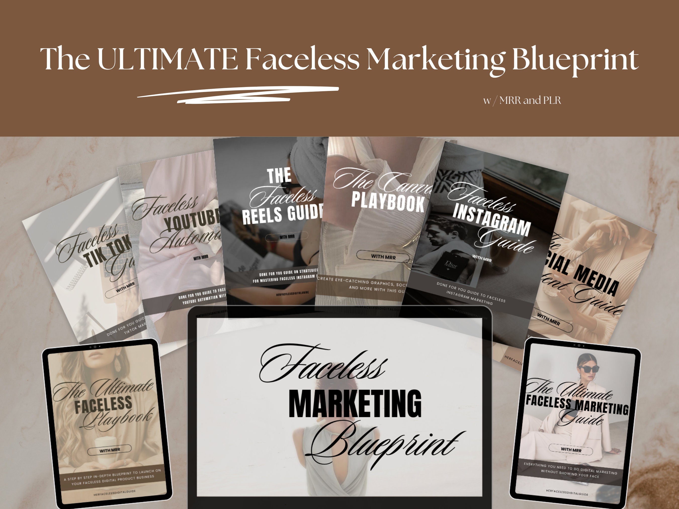 The Ultimate Faceless Marketing Blueprint, 8 Guides, Make Passive Income by  Selling Digital Products Without Showing Your Face, MRR/PLR -  Canada