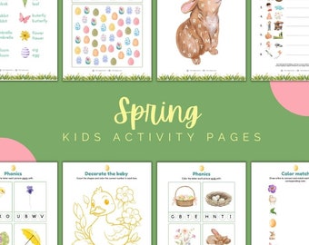 Spring Kids printable acitivities
