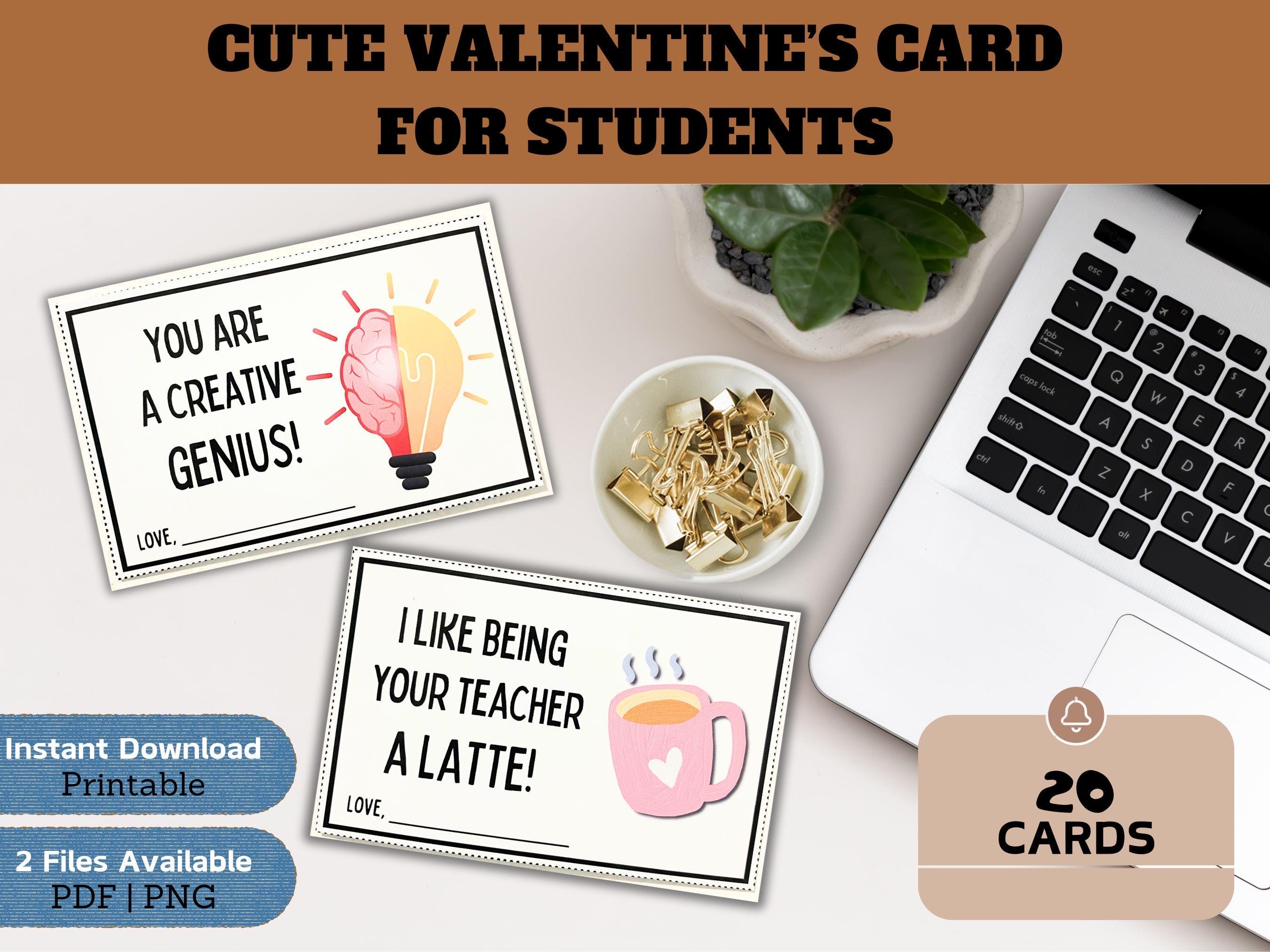 Printable Valentine Cards for Students From Teachers, Valentine Cards ...