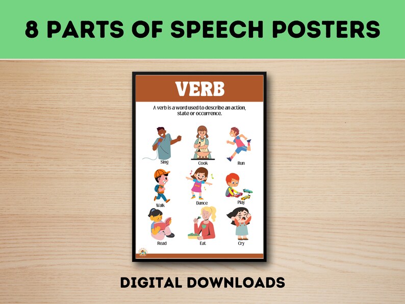 Parts Of Speech Printable Poster Set 8 Parts Of Speech Noun Verb parts-of-speech-printable-poster-set-8-parts-of-speech-noun-verb