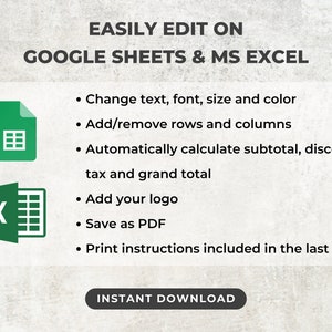 Quotation Template | Editable Quote Form | Price Quote for Small ...