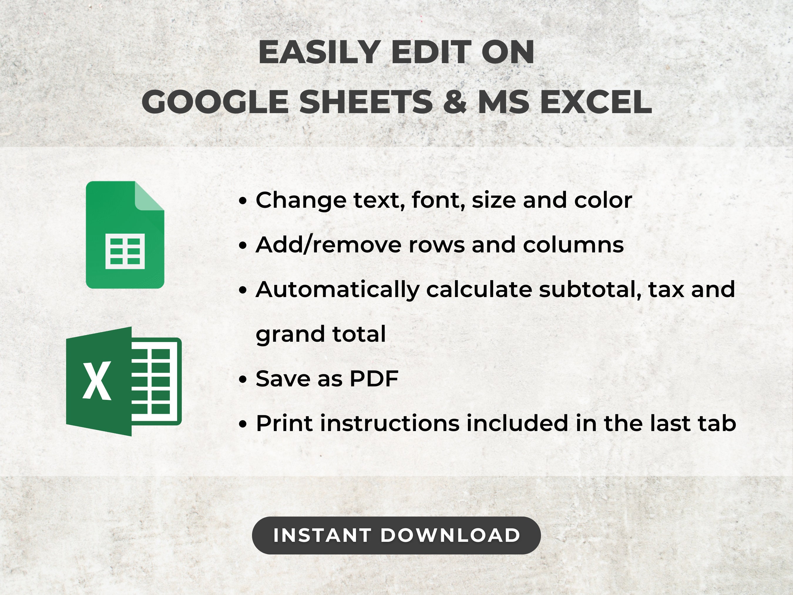 Quotation Template | Editable Quote Excel | Small Business Template