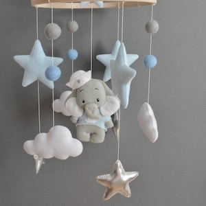 Optimababy blue grey elephant sale