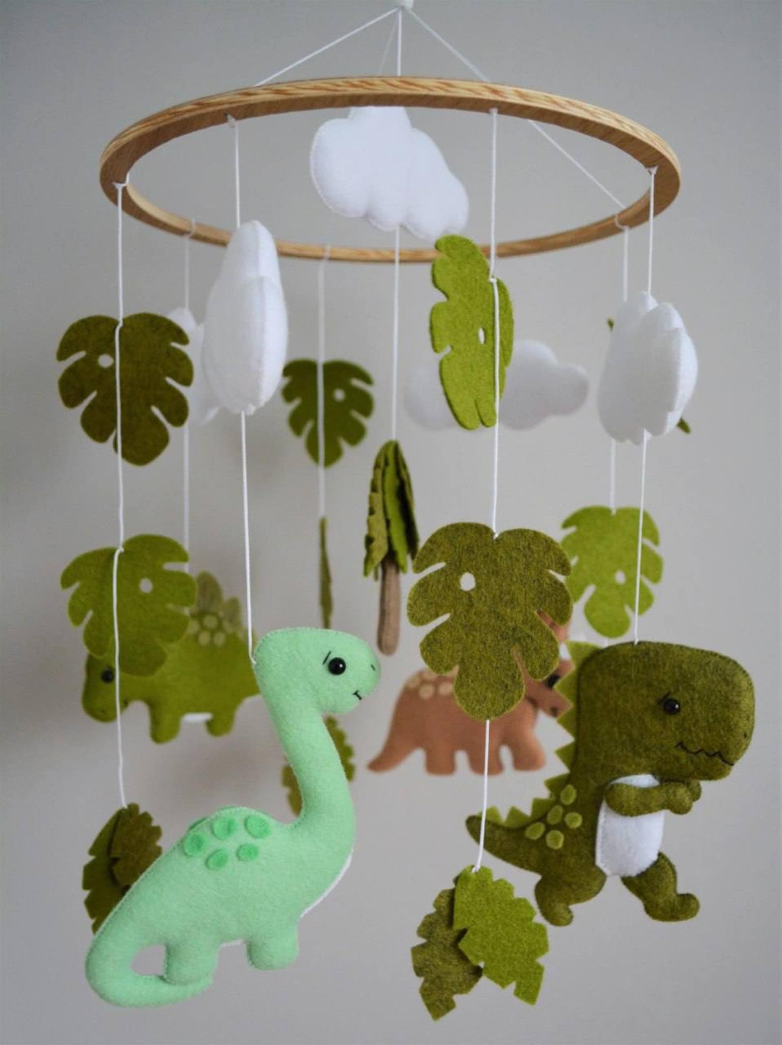 Dinosaur Mobile, Crib Mobile Dinosaur, Dino Nursery Decor, Boho Baby