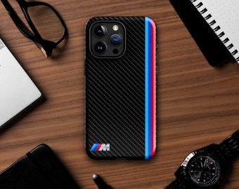 BMW M Carbon Effect Estuche resistente M-Power Accent M-Power Lovers iPhone 15 14 13 12 11 Samsung S24 S23 S22 S21 S20+ S10 Google Pixel 8 7 6 PRO 5