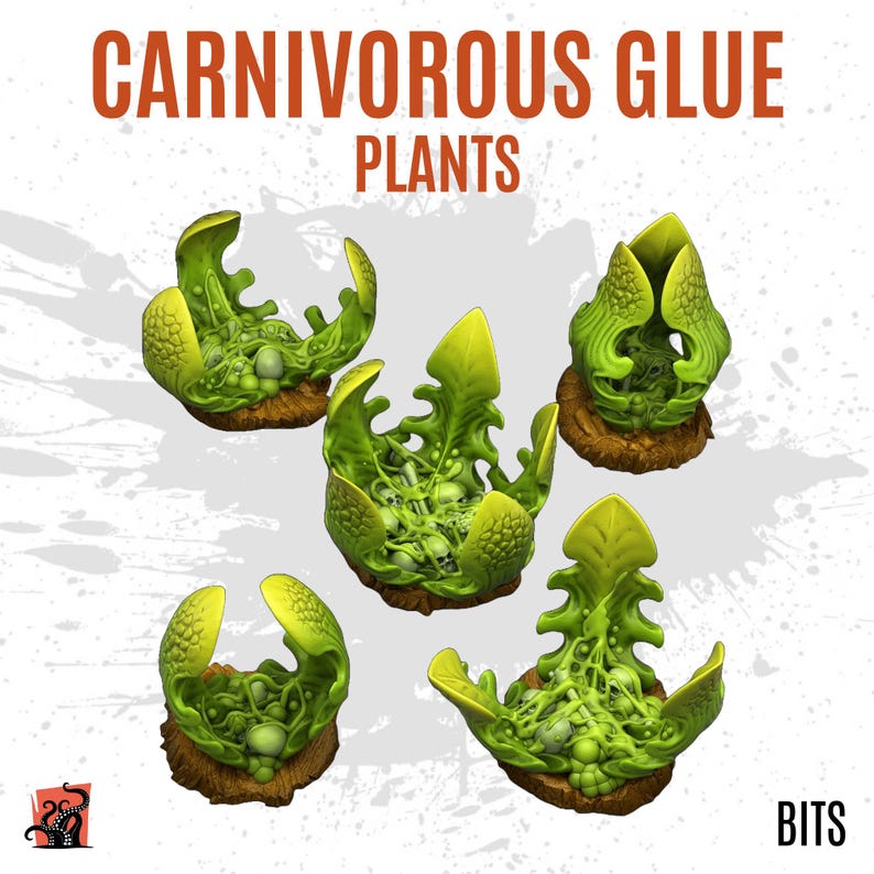 3D Printed Carnivorous Plant Tooth Trap Predator Alien Jungle - Bits to ...