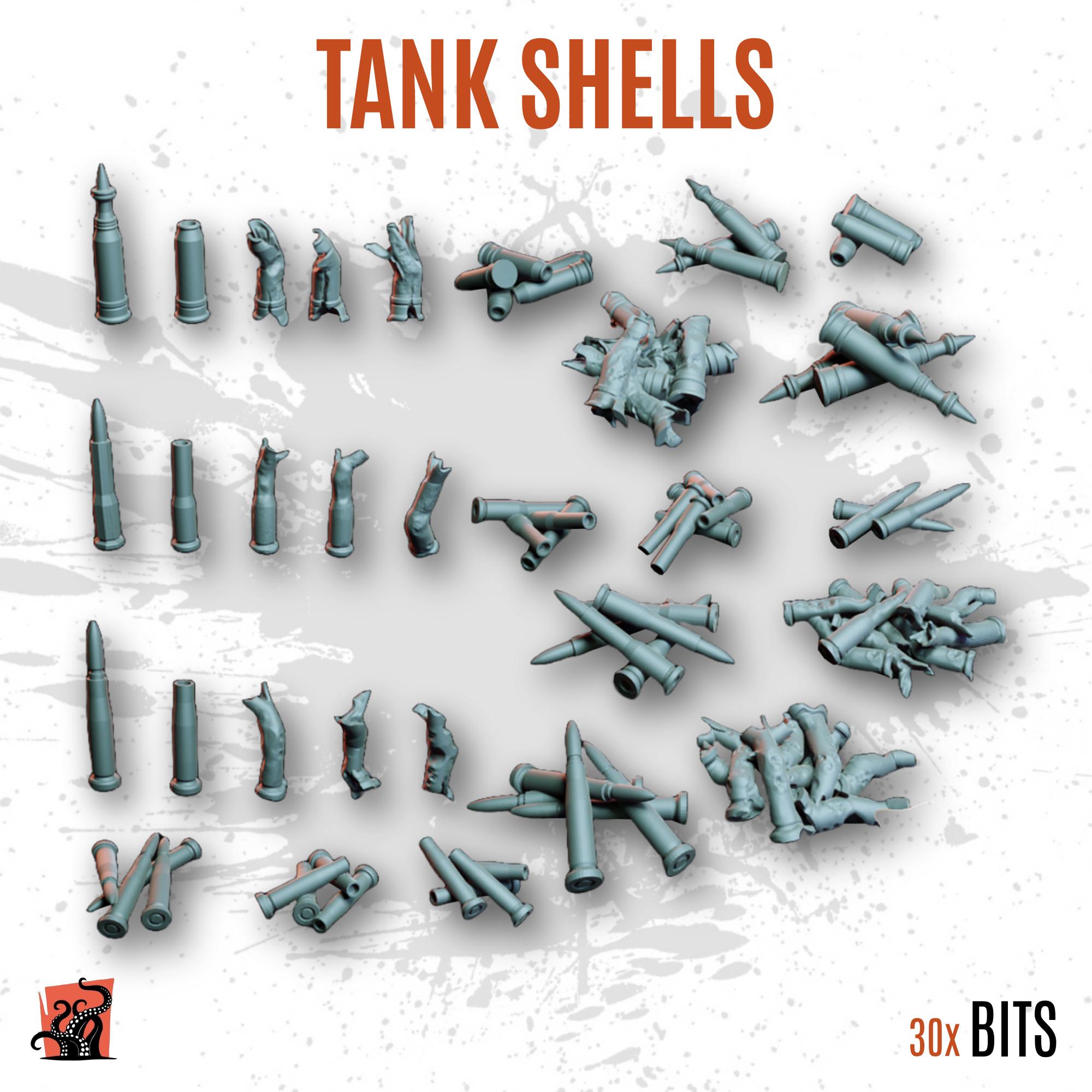 3D PRINTED Ammunition Bullets Explosives Tank Cannon Battlefield ...