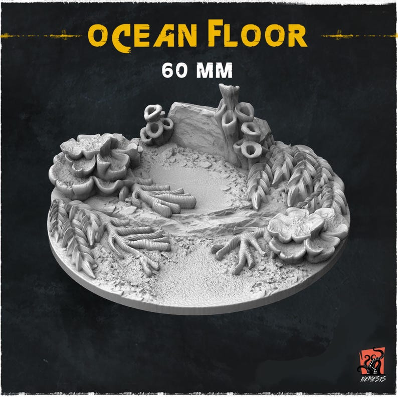 3D Printed Seabed Sunken Pirate Ship Wreck Treasures Ocean Custom Bases ...