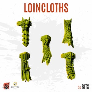 3D PRINTED Toga loincloth dragon skin space trooper sacred fire anvil volcano - Customize miniatures with exclusive GREYTIDE bits