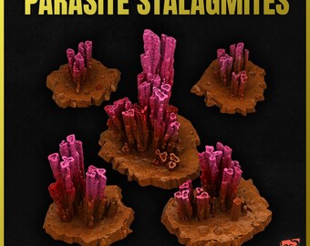 3D PRINTED Coral mágico arrecife alienígena misterio ecosistema submarino - Bits personalizar peana, diorama, escenografía y terreno wargame