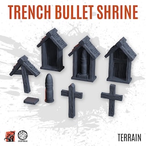 3D PRINTED Sanctuary altar chapel dark war combat grimdark diorama bits scenery compatible with Trench Crusade DICEVERSE
