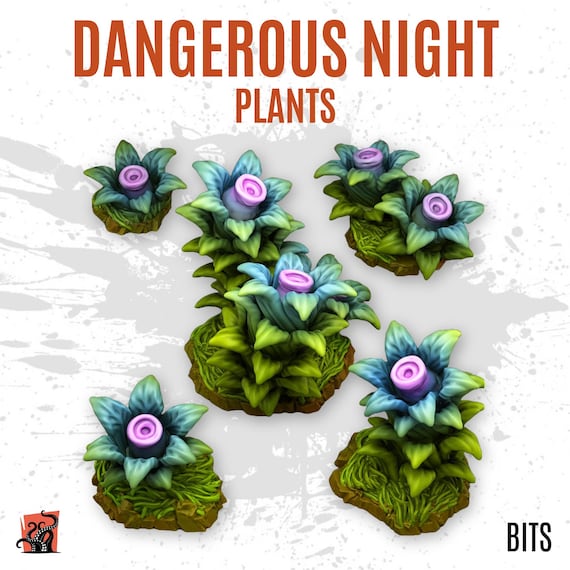 3D PRINTED Poisonous Flower Alien Jungle Rainforest Toxic Plant
