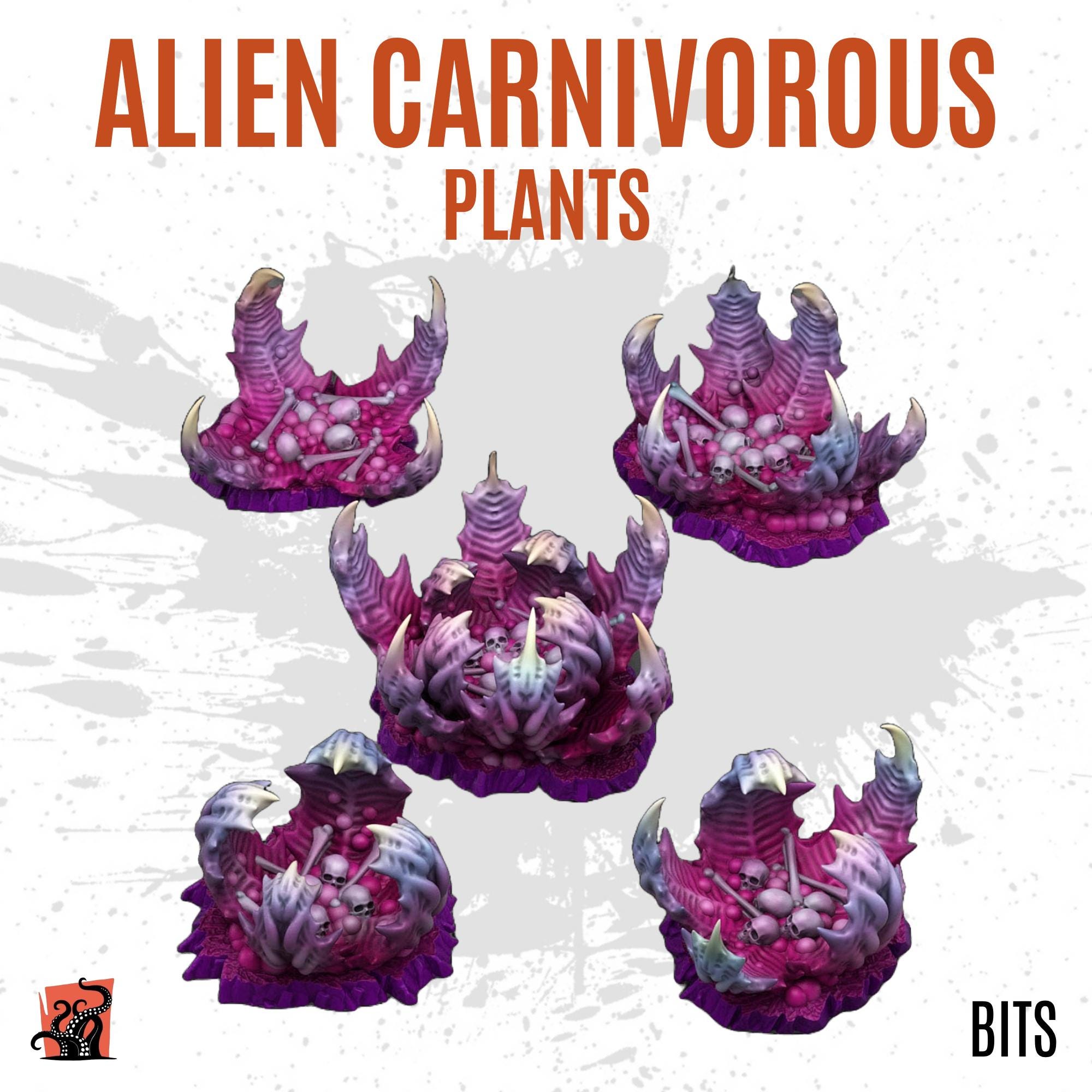 3D Printed Carnivorous Plant Tooth Trap Predator Alien Jungle - Bits to ...