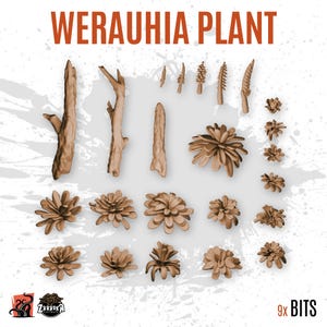3D GEPRINT Boomstammen, takken, planten, vegetatie, bossen, pas bases en diorama's aan met ZABAVKA miniatuurlandschapsstukken