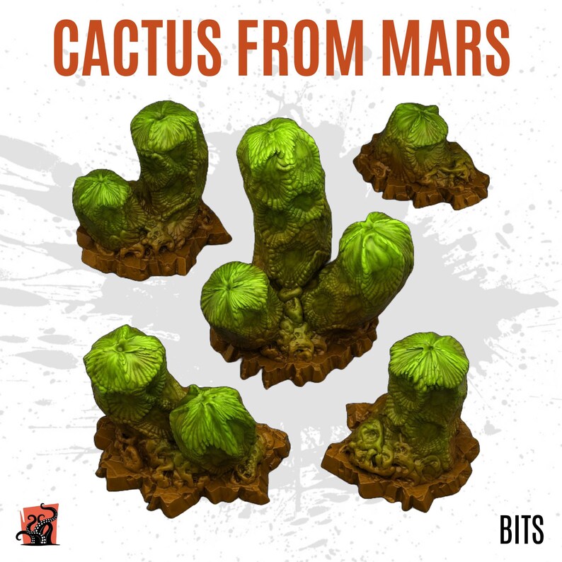 3D PRINTED Glowing Bulbous Alien Luminous Toxic Flora - Bits to ...
