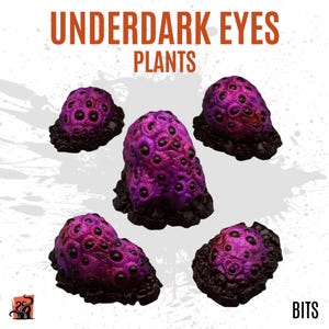 Flora tossica luminosa aliena bulbosa stampata in 3D - Pezzi per personalizzare basi, diorami, scenari e terreni per wargame
