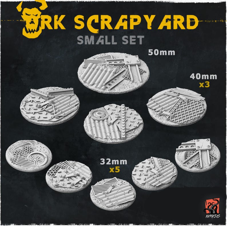3D PRINTED Orc Scrapyard Fortification Scrap Metal Desert - Custom ...