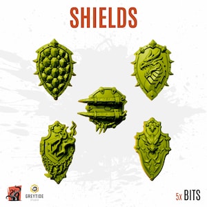 3D Printed Shield Skin Dragon Scale Space Trooper Holy Fire Volcano Anvil - Customize miniatures with exclusive GREYTIDE bits