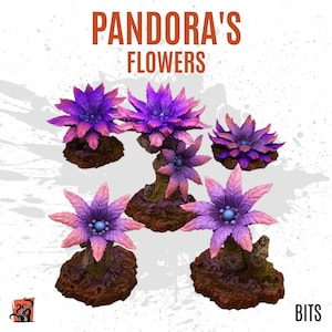 3D PRINTED Planta carnívora alienígena jungla peligrosa selva naturaleza - Bits personalizar peana, diorama, escenografía y terreno wargame