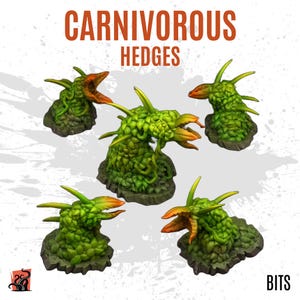STAMPATO IN 3D Pianta carnivora cespuglio predatore giungla giungla aliena - I pezzi personalizzano base, diorama, scenario e terreno di wargame