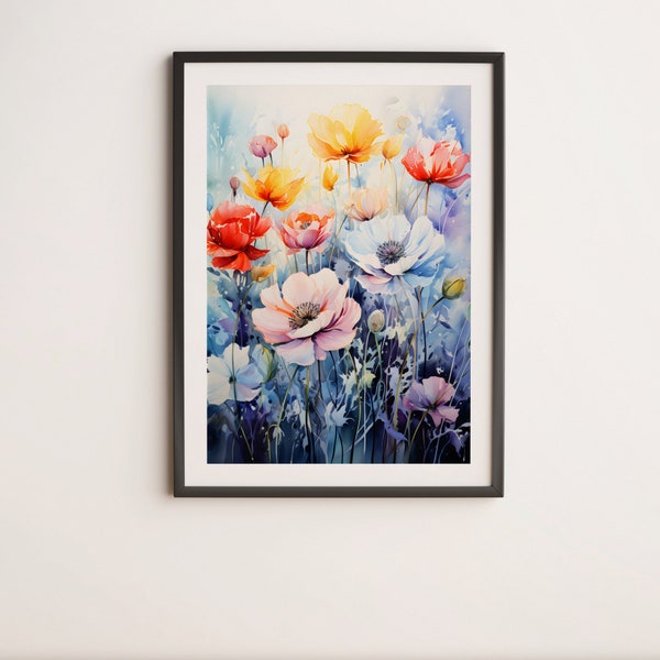 Digital Art Print - Enchanted Blossom Haven