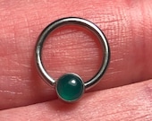 Medical Grade Titanium ASTM:F-136 Hinged Ring With 4mm Flat