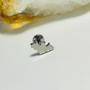 Cute Bat Labret Stud - Internally Threaded - 316L Surgical Steel - 1.2mm - 16g - SKU 27574
