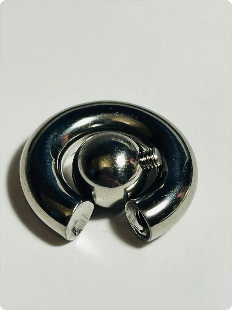 Surgical Steel Ball Closure Ring: 8mm Screw-in Ball BCR - Prince