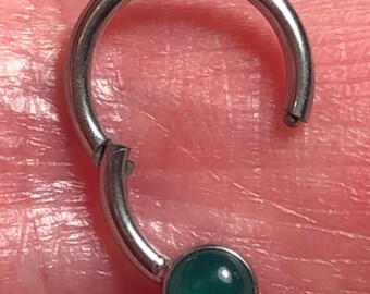 Medical Grade Titanium ASTM:F-136 Hinged Ring With 4mm Flat
