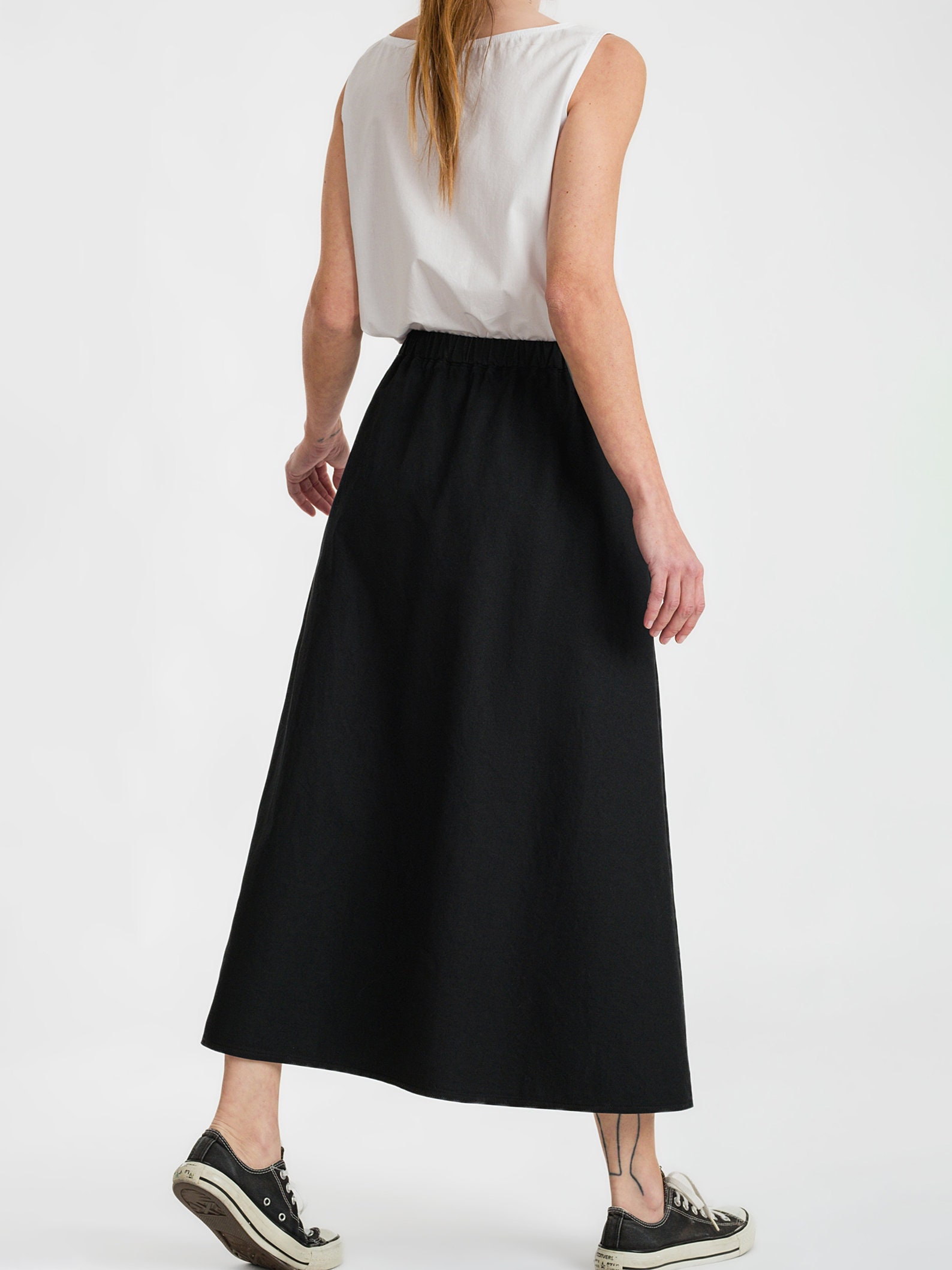 Easy Cut Full Skirt With Elastic Waist | for Women Size 34
