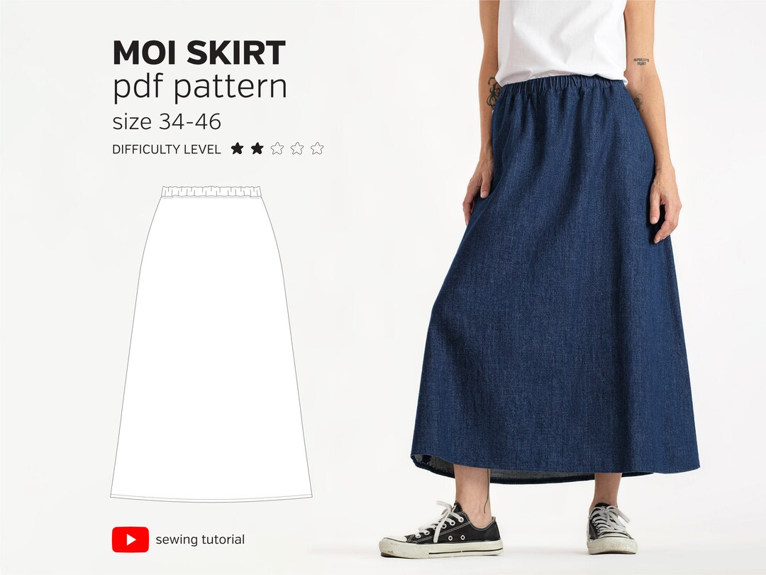 AND YOU★大人気★FRIULI Stitch point tucked skirt Easy Cut Full Skirt With Elastic Waist | for Women Size 34