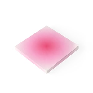 Pink Aura Post-it Note Pads, Pink Stationary Sticky Notes