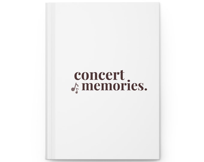 Concert Journal, Concert  Memories Journal, Concert Scrapbook, Memory Journal