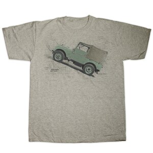 Serie 1 Map Print Unisex T-Shirt mit Rundhalsausschnitt
