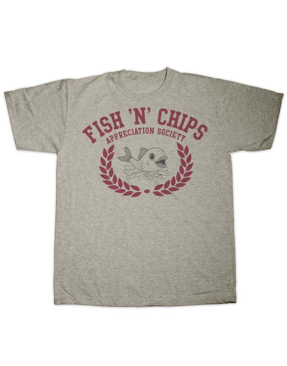 Fish and Chips Appreciation Society Unisex Crew Neck T Shirt - Etsy UK