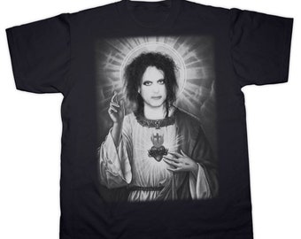 Goth God Print Unisex Crew Neck T Shirt