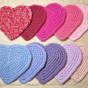 Crochet Heart Cotton Coaster or Doily